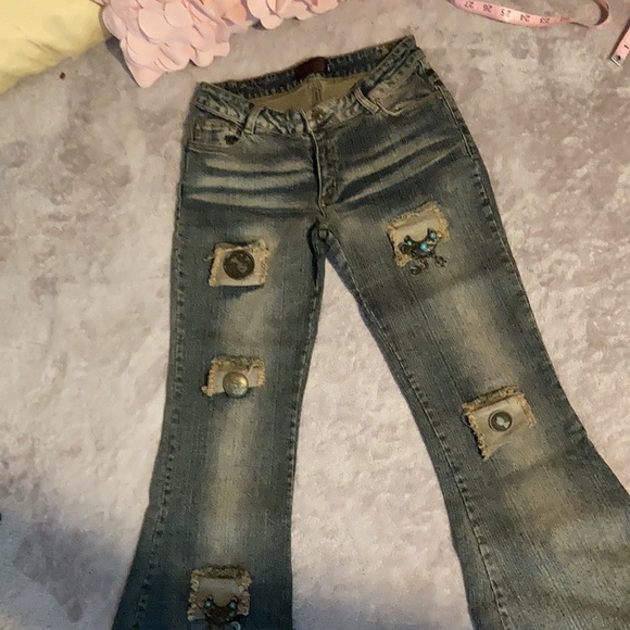 HuaDi Vibrant Bratz Flare Low rise Jeans - Picture 13 of 16